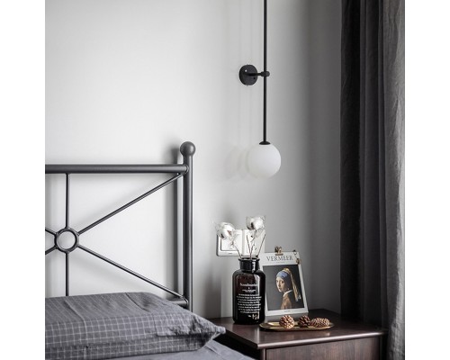 Настенный светильник LINES Ball 72 Black ImperiumLoft