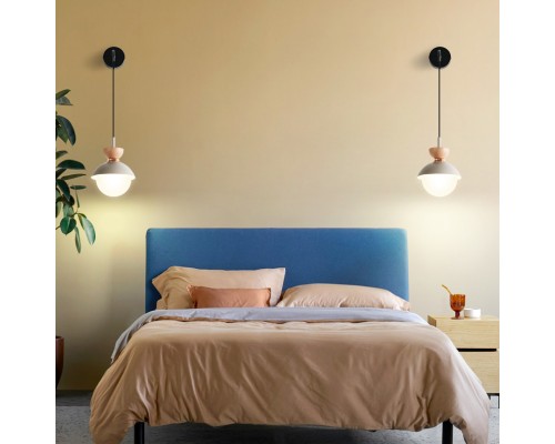 Настенный светильник POMPON WALL Grey Pink ImperiumLoft