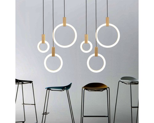 Подвесной светильник HALO D20 Wood ImperiumLoft