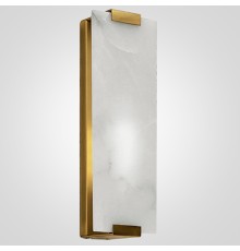 Бра Marble Rectangle Wall Lamp Brass ImperiumLoft
