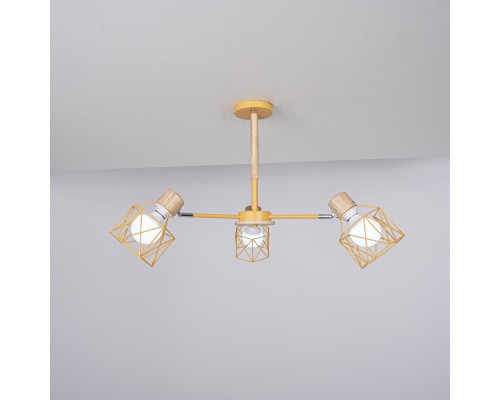 Потолочная люстра CORF B3 Yellow 3 lamps ImperiumLoft