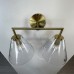 Бра RH Utilitaire Funnel Shade Double Sconce Brass