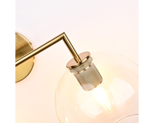 Бра RH Utilitaire Globe Shade Double Sconce Brass