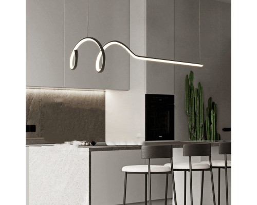 Подвесной светильник DAMARIS L70 Black Трехцветный свет ImperiumLoft