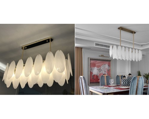 Люстра на штанге Angel Style Italian Murano Glass Rectangle L120