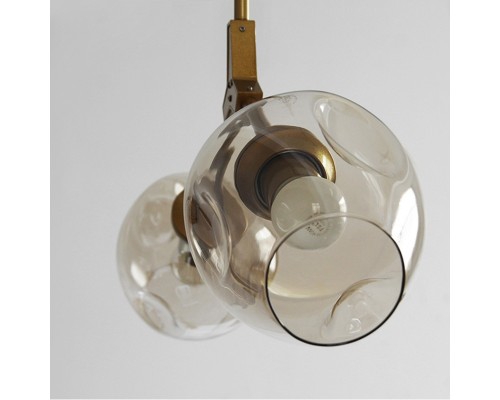 Подвесной светильник ADEL-ONE L1 Cognac Black ImperiumLoft