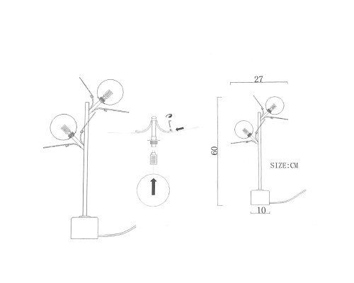 Настольная лампа Light of MATISSE TAB Multicolored ImperiumLoft