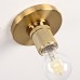 Потолочный светильник RH Utilitaire Socket Flushmount Brass ImperiumLoft