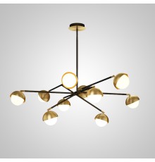 Люстра на штанге KENDALL L10 Black Gold ImperiumLoft