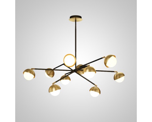 Люстра на штанге KENDALL L10 Black Gold ImperiumLoft