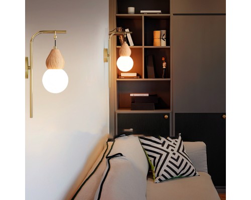 Настенный светильник FABRON WALL Brass ImperiumLoft