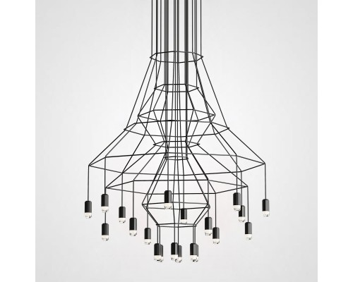 Люстра Via Wireflow Chandelier polyhedral 0315 Suspension lamp