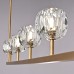 Люстра RH Boule De Cristal Linear Chandelier 5 Bronze
