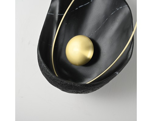 Настенный светильник CLAM Черный мрамор