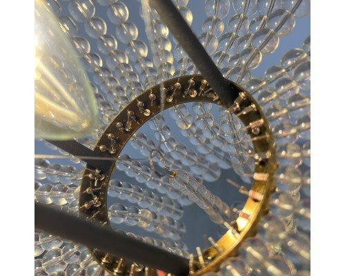 Потолочная люстра JACQUELINE WHITE SCONCE brass