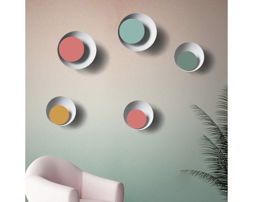 Бра TWIRL SUNSET D32 White/Green ImperiumLoft