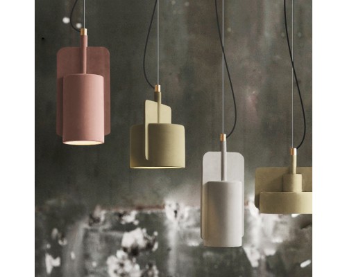 Подвесной бетонный светильник SKOVL B терракот