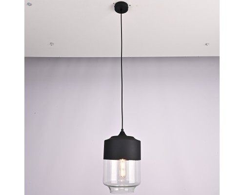 Подвесной светильник NORD A D18 Black/Transparent ImperiumLoft