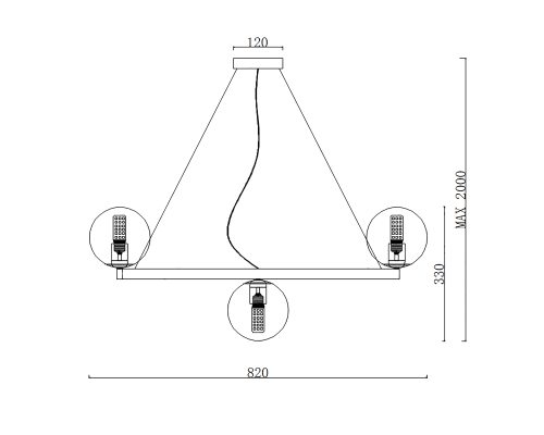 Подвесная люстра Bubbles Bulbs by Ceci Thompson