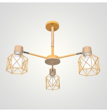 Потолочная люстра CORF B3 Yellow 3 lamps ImperiumLoft