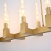 Люстра на штанге CANELLE Linear Chandelier 12 Modern Brass