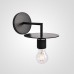 Бра RH Utilitaire Knurled Disk Shade Sconce Black