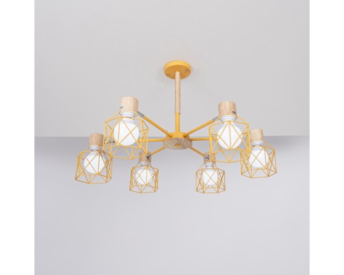 Потолочная люстра CORF B3 Yellow 6 lamps ImperiumLoft