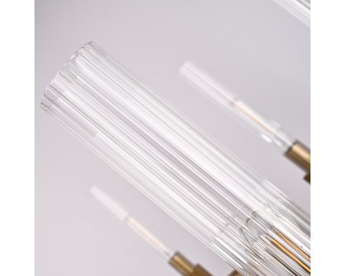 Люстра на штанге CANELLE Round Chandelier 8 Modern Brass