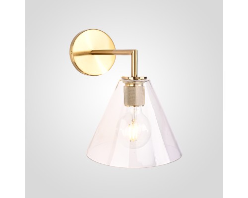 Бра RH Utilitaire Funnel Shade Single Sconce Brass