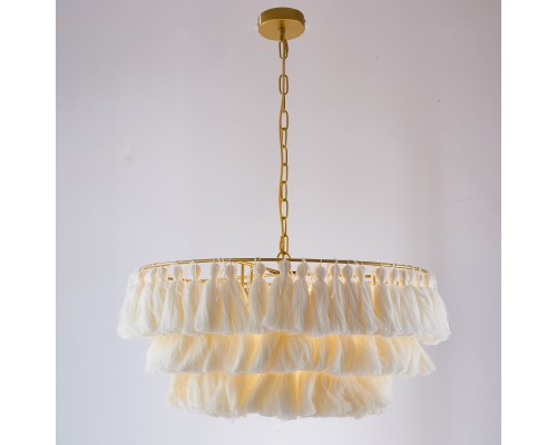 Подвесная люстра TASSEL Бежевый ImperiumLoft