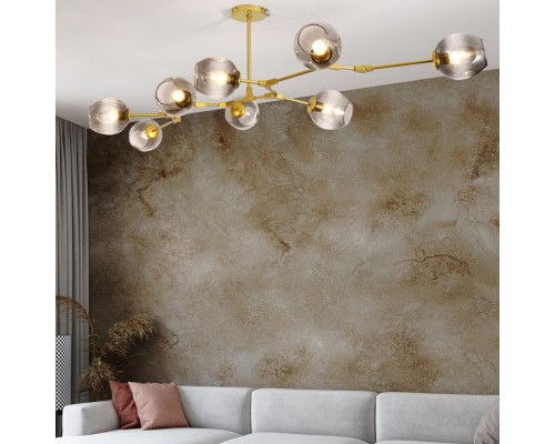 Люстра на штанге Адель Branching Bubble Chandelier L11 Black Amber ImperiumLoft