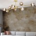 Люстра на штанге Адель Branching Bubble Chandelier L11 Black Amber ImperiumLoft