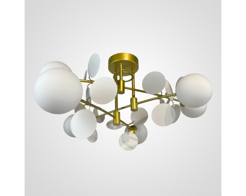 Потолочная люстра Light of MATISSE B D80 Gold White ImperiumLoft