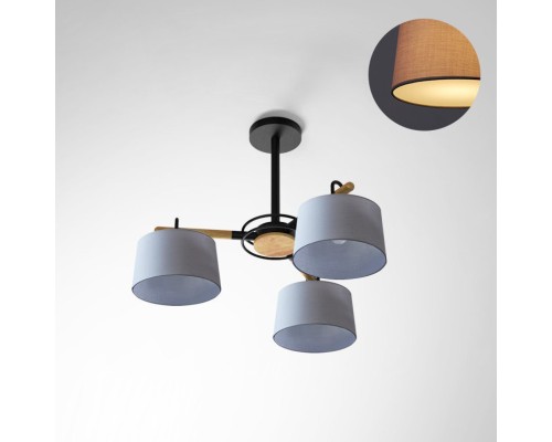 Потолочная люстра EVEN 3 Gray