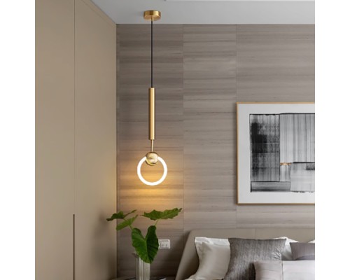 Подвесной светильник FINNUR RING D20 Brass