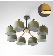 Потолочная люстра EVEN 8 Green ImperiumLoft