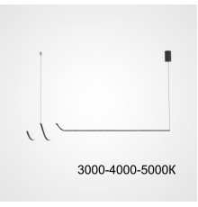 Подвесной светильник DAMARIS L120 Black Трехцветный свет ImperiumLoft