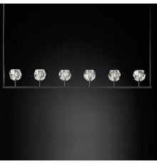 Люстра Boule De Cristal Linear Chandelier 6 Black ImperiumLoft