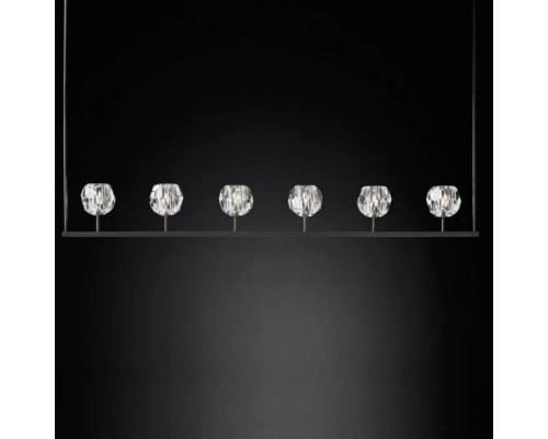 Люстра Boule De Cristal Linear Chandelier 6 Black