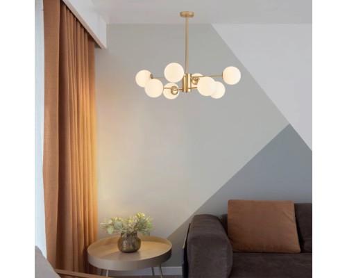 Люстра на штанге ROUNDI BRASS L8 ImperiumLoft