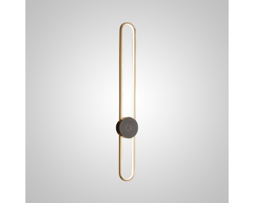 Настенный светильник HEIDY L H90 Brass Black