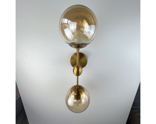 Бра Modo Sconce 2 Globes Gold