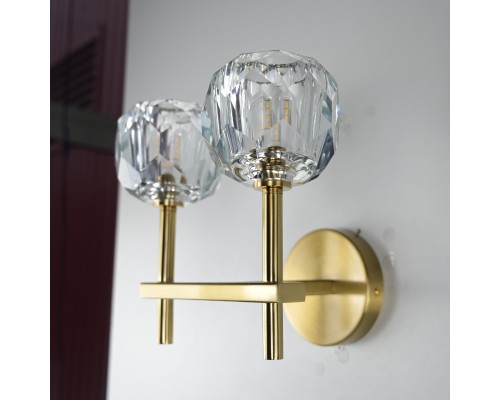 Бра Boule de Cristal Double Sconce Brass