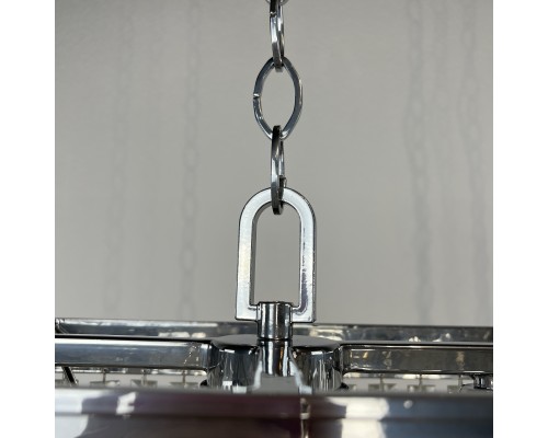 Подвесная люстра RH 1920S ODEON CLEAR GLASS FRINGE chrome