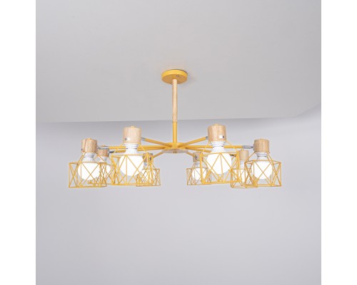 Потолочная люстра CORF B3 Yellow 8 lamps ImperiumLoft