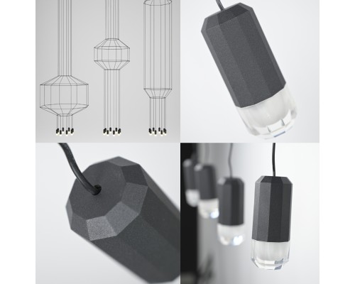 Подвесной светильник FORVET BLACK L4 ImperiumLoft