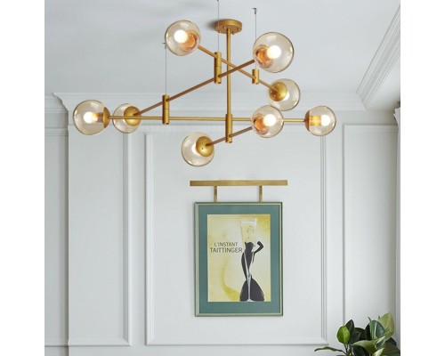 Люстра на штанге GAP золото ImperiumLoft