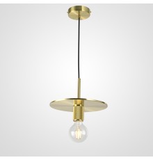 Подвесной светильник RH Utilitaire Disk Shade Pendant Brass ImperiumLoft