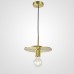 Подвесной светильник RH Utilitaire Disk Shade Pendant Brass ImperiumLoft