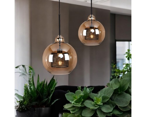 Подвесной светильник CATCH AMBER Pear L D30 ImperiumLoft